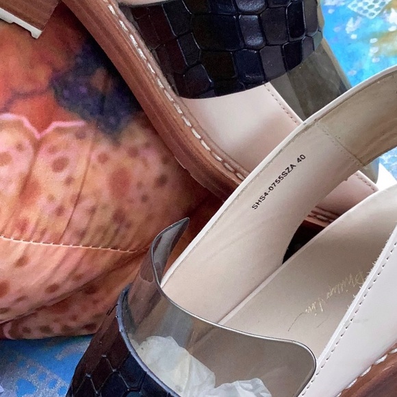 🏷️ NIB | 🇮🇹3.1 PHILLIP LIM Leather & Croc Peep-Toe Slingback, Sz 40 - Picture 9 of 12